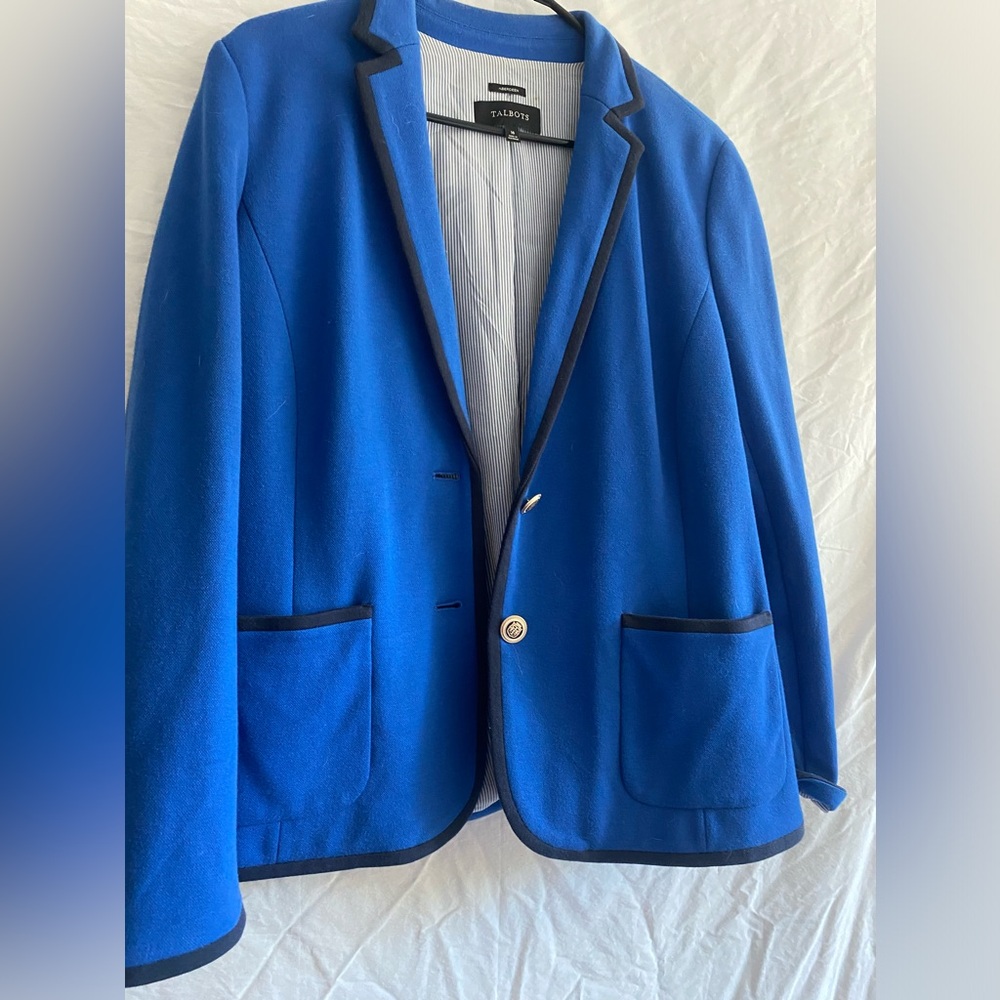 Talbots Blue Blazer 90’s Preppy Y2K
